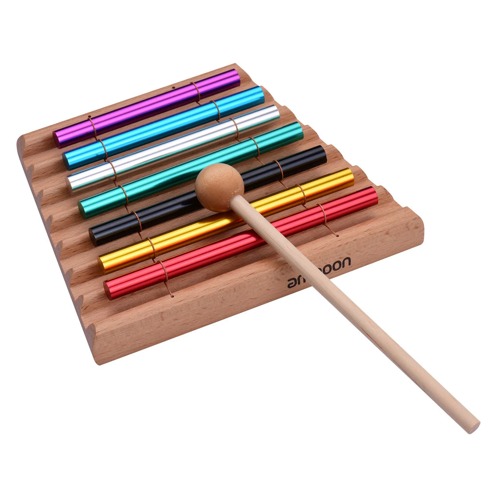 Ammoon 7-Tone Tabletop Chimes Meditation Chime Colorful Wind Bell