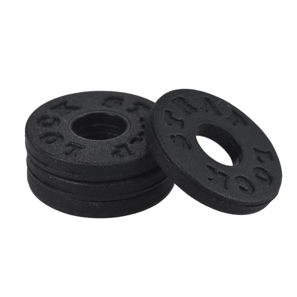 4Pcs Electric Guitar Strap Locks Blocks Rubber Material Bass Lock