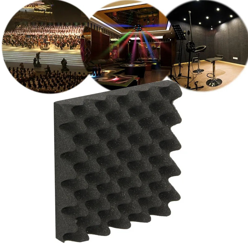 Promotion! 25X25X5CM Sound Insulation Foam Egg Crate Studio Acoustic Foam Sound Insulation Treatment Egg Profile Wedge
