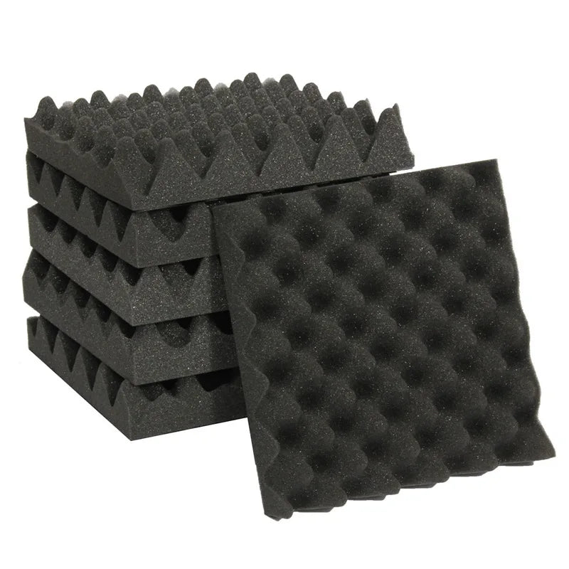 Promotion! 25X25X5CM Sound Insulation Foam Egg Crate Studio Acoustic Foam Sound Insulation Treatment Egg Profile Wedge