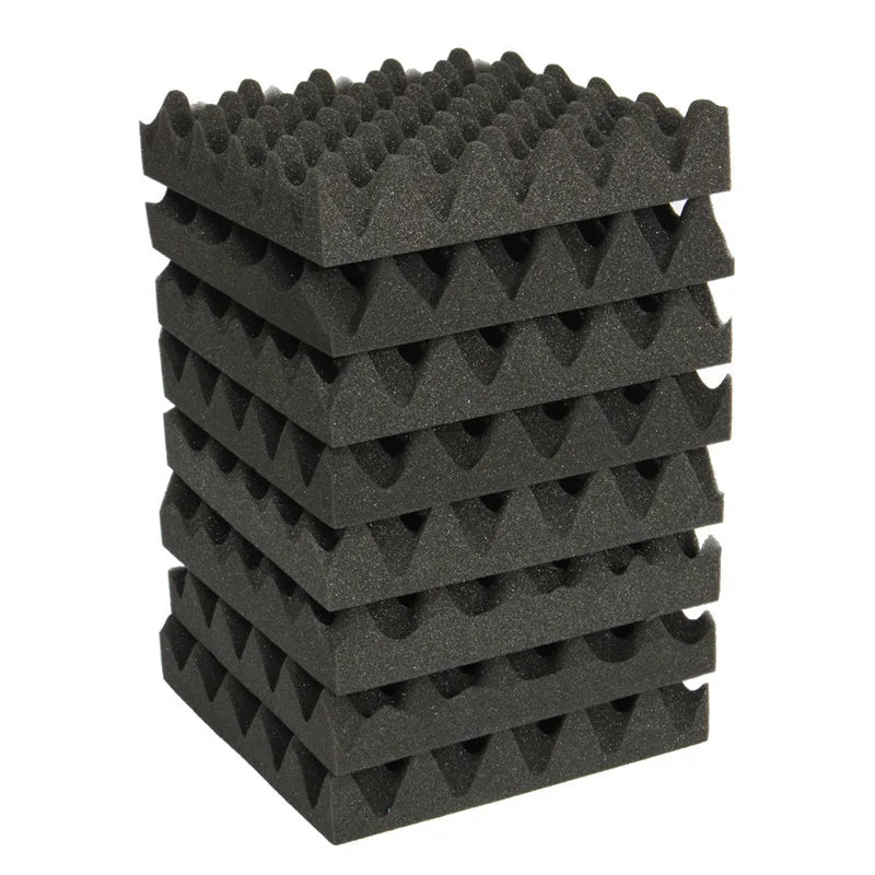Promotion! 25X25X5CM Sound Insulation Foam Egg Crate Studio Acoustic Foam Sound Insulation Treatment Egg Profile Wedge