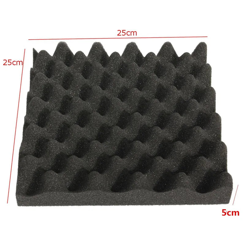 Promotion! 25X25X5CM Sound Insulation Foam Egg Crate Studio Acoustic Foam Sound Insulation Treatment Egg Profile Wedge