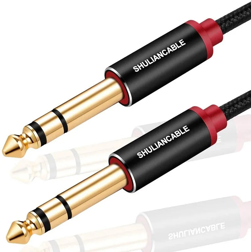 Lungfish Guitar Instrument Cable, 6.35Mm Trs Stereo Audio Male To