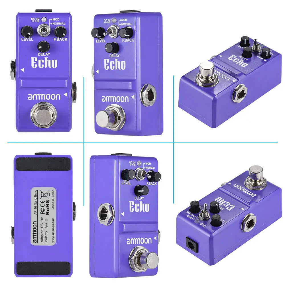 Ammoon Nano Series Delay Guitar Effect Pedal True Bypass Aluminum