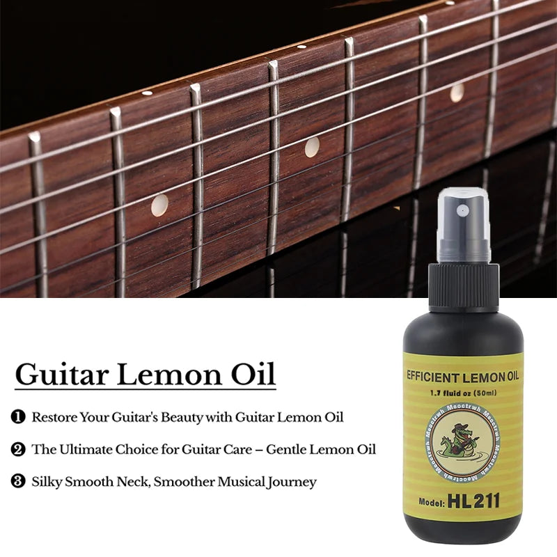 Guitar Cleaning All In One Kit Fretboard Lemon Oil Polish