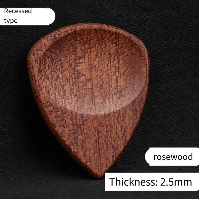 Fufu Grooved Guitar Picks, Wooden