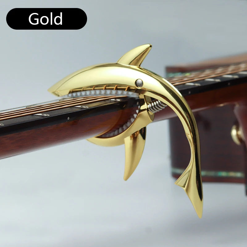 Metal Shark Capo Acoustic Guitar Electric Tone Variation Clip Bass
