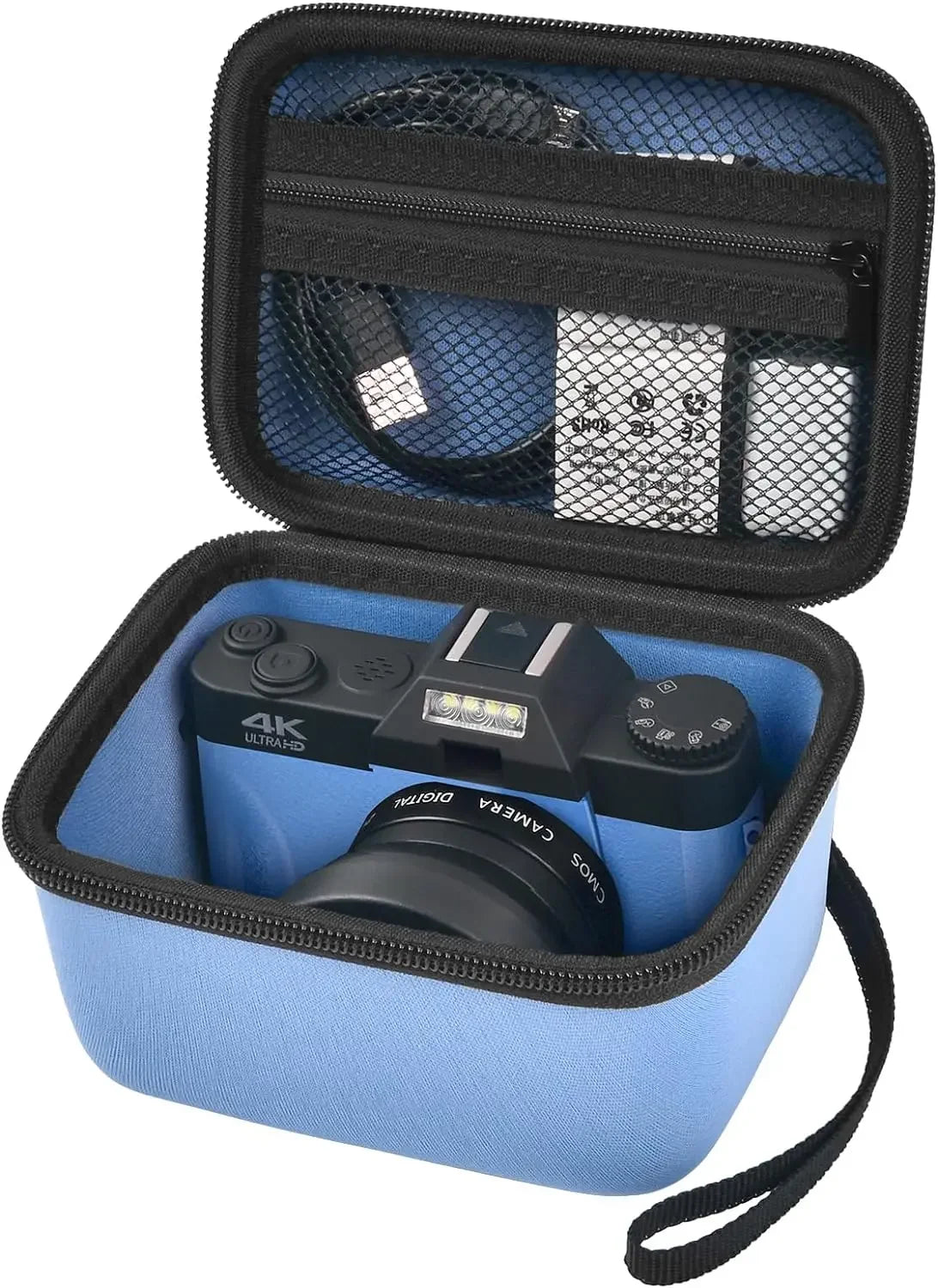 Vlogging Camera Case Compatible with for Duluvulu/for VJIANGER/for JGIPL/for TEBNGIHNM 4K Digital Cameras for Youtube (Box Only)