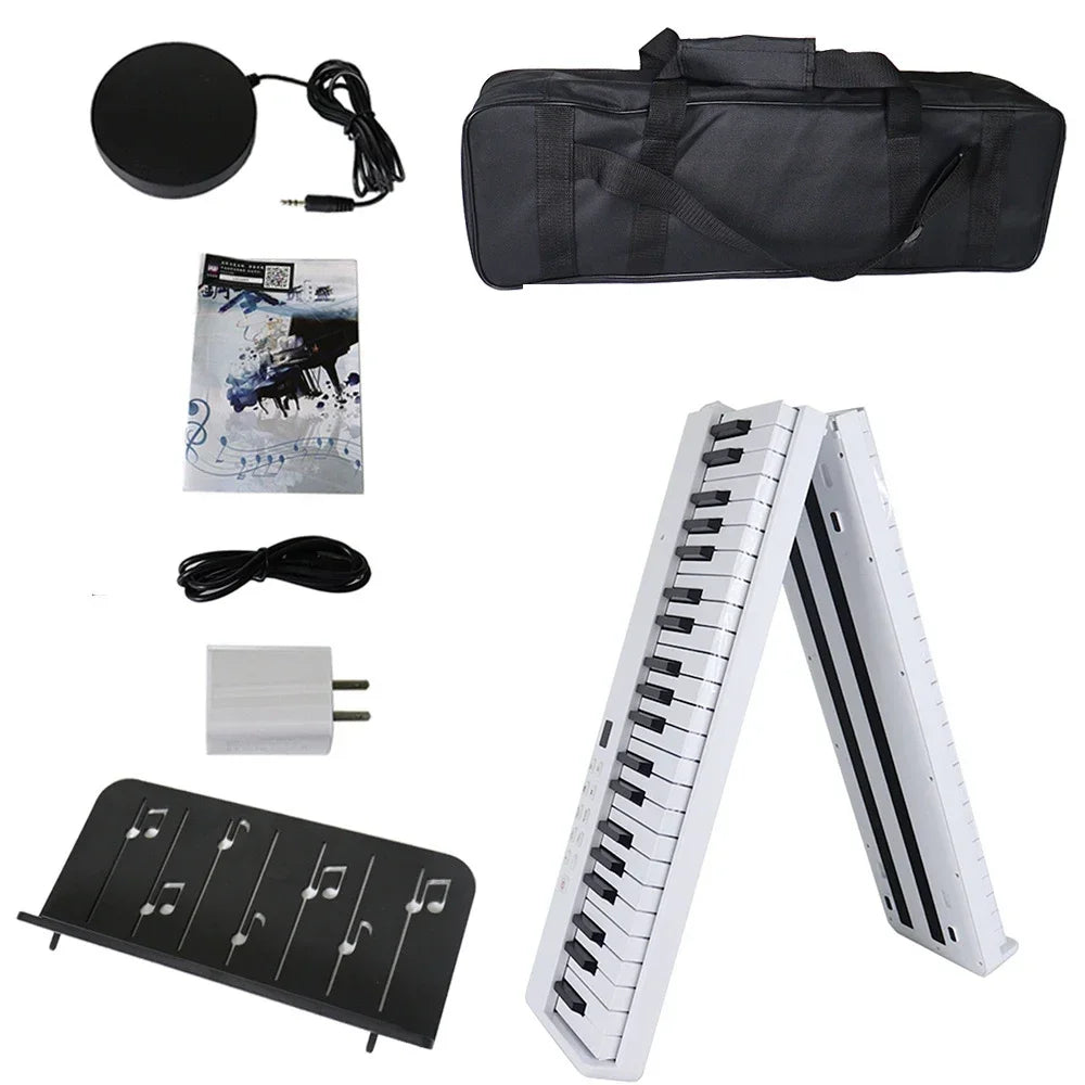 88-Key Folding Digital Piano, Controller, Flexible, Electric, Musical