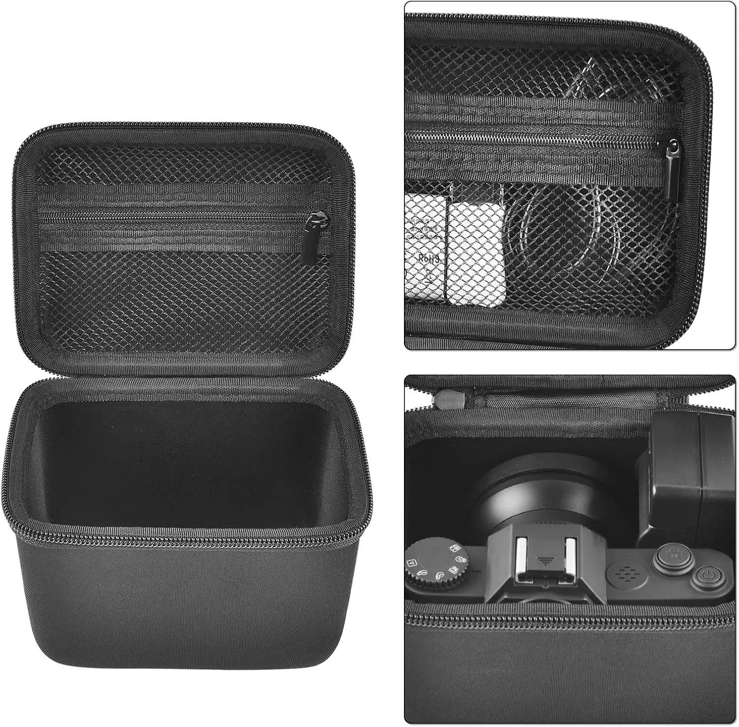 Vlogging Camera Case Compatible with for Duluvulu/for VJIANGER/for JGIPL/for TEBNGIHNM 4K Digital Cameras for Youtube (Box Only)