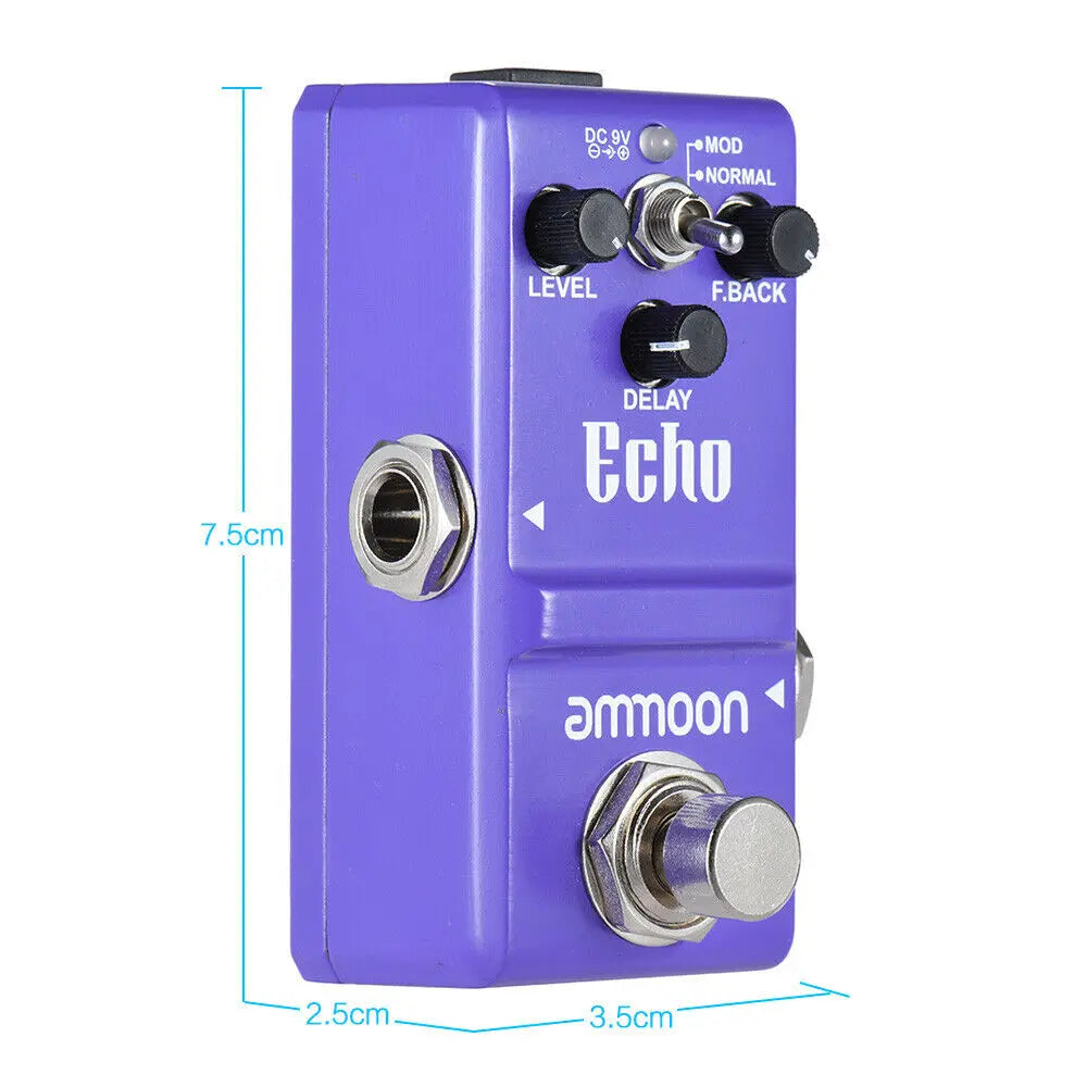 Ammoon Nano Series Delay Guitar Effect Pedal True Bypass Aluminum