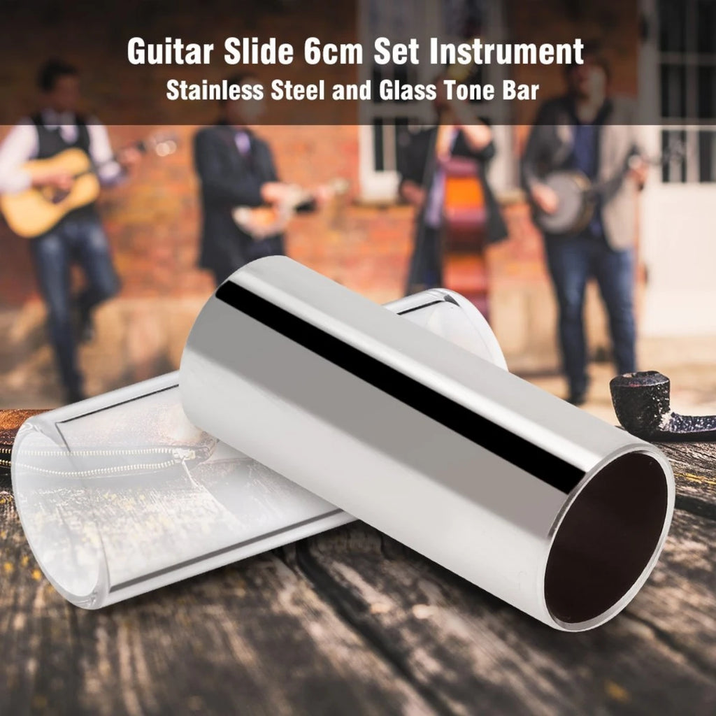 Miwayer Slider 60Mm High Guitar Slide Bar Stainless Steel Metal/Glass