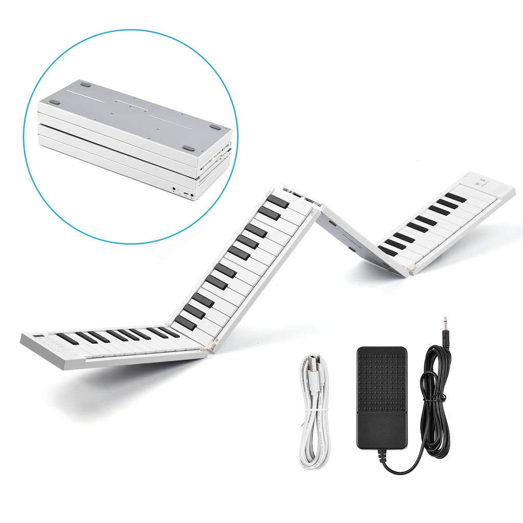 88 Keys Foldable Piano Digital Multifunctional Electronic Keyboard