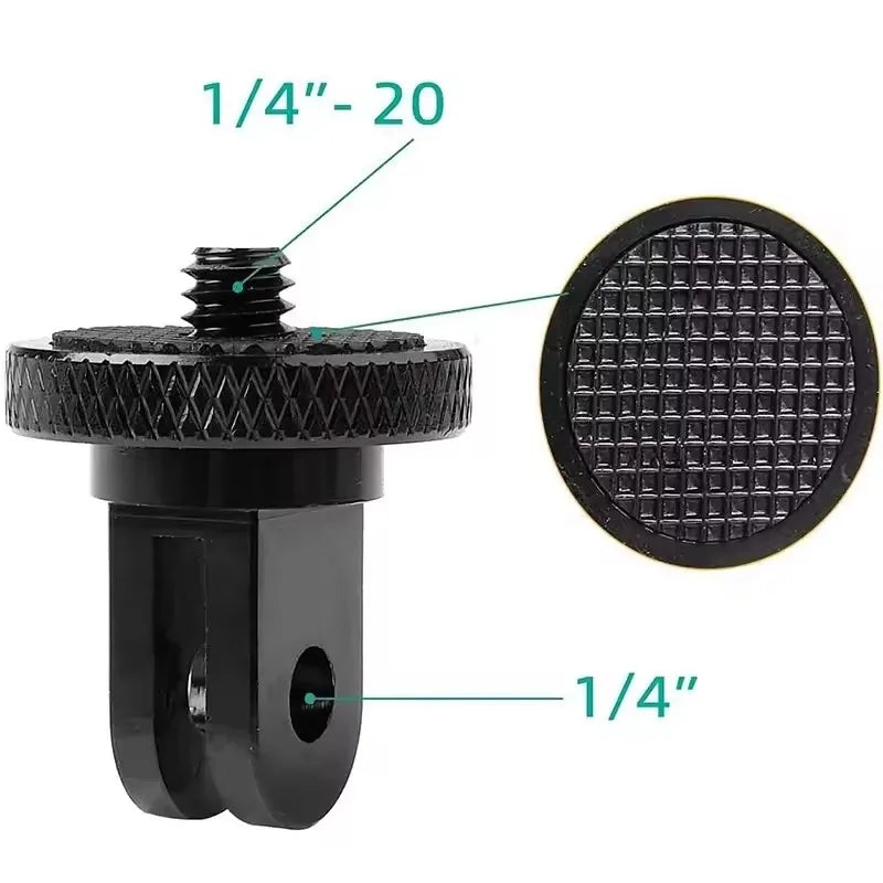 Camera Tripod Mount Screw for Gopro 1/4-20 Screw Conversion Adapter for Gopro Hero 10 9 8 Sports Camera 1/4" Adapter Screw
