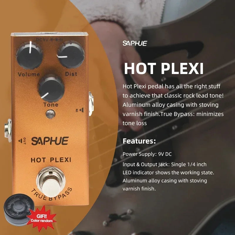 Saphue Electric Guitar Pedal Vintage Overdrive/Distortion