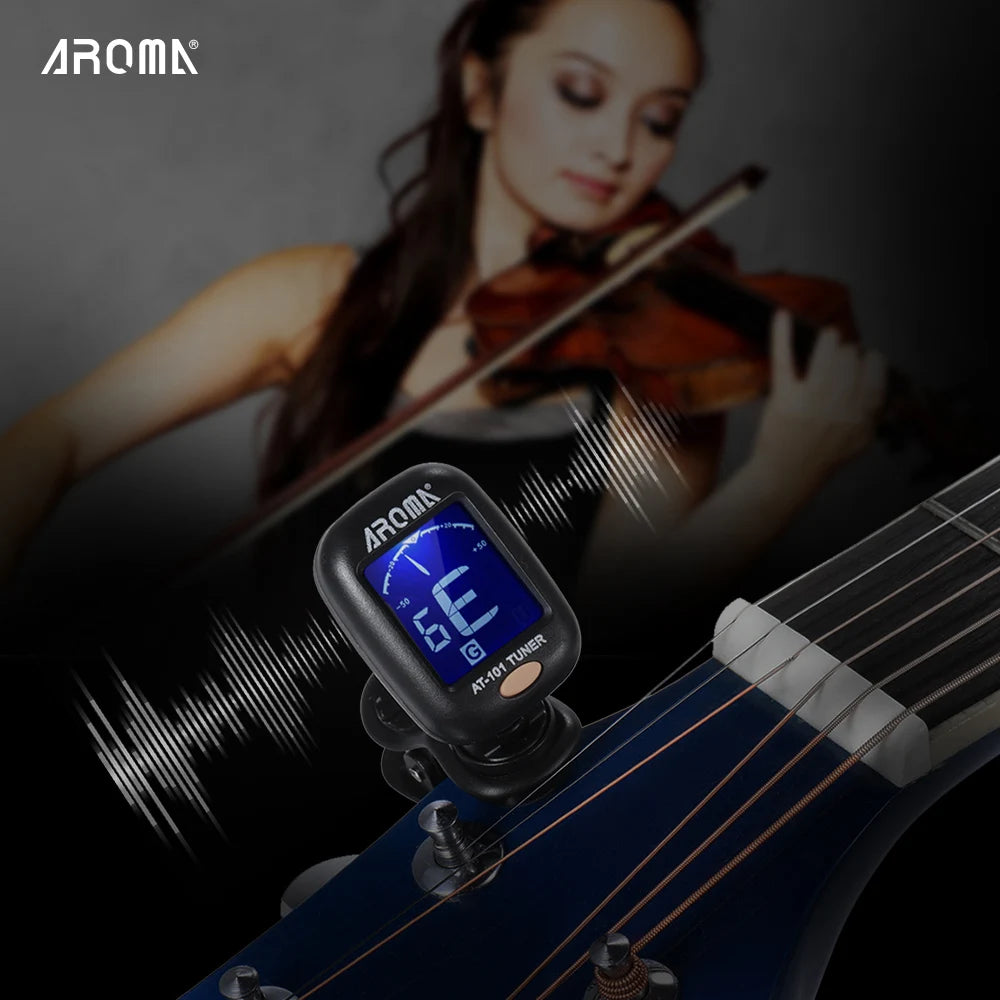 Tuner At-101 Mini Clip-On Electronic Super Sensitive 12 Equal