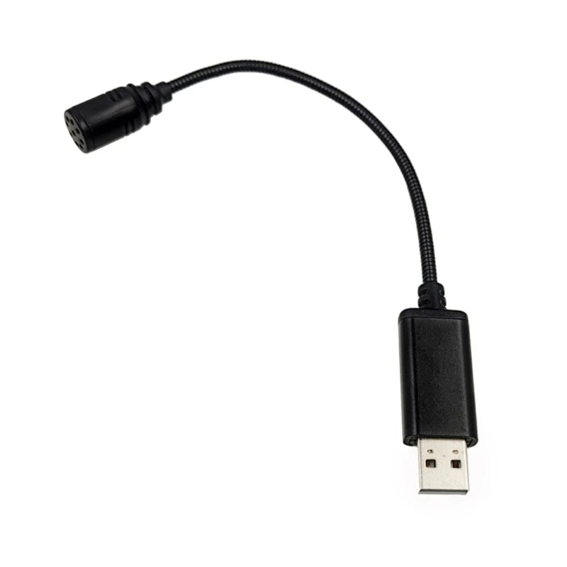 Mini USB Microphone for Laptop and Desktop Computer with Gooseneck for PC N0HC