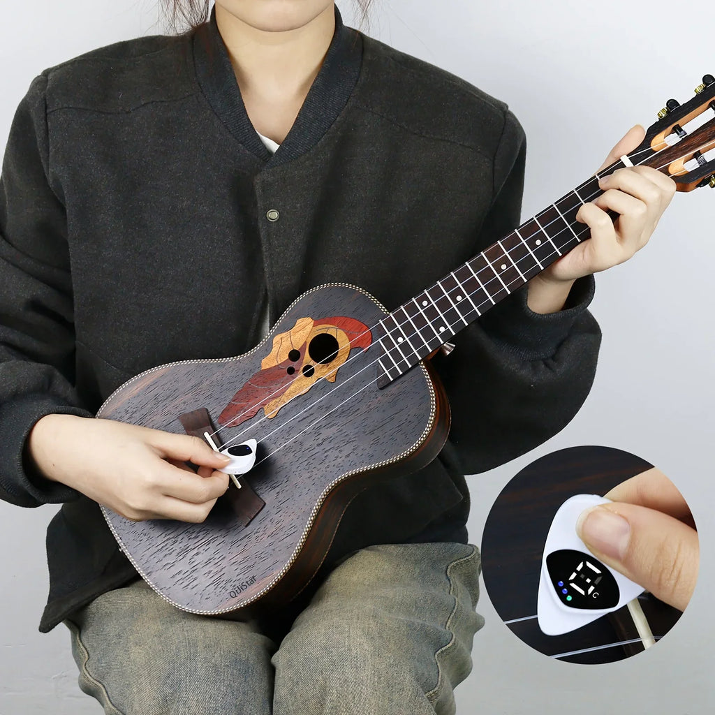 2-In-1 Guitar Pick & Tuner , Multi-Purpose Pitch Calibrator