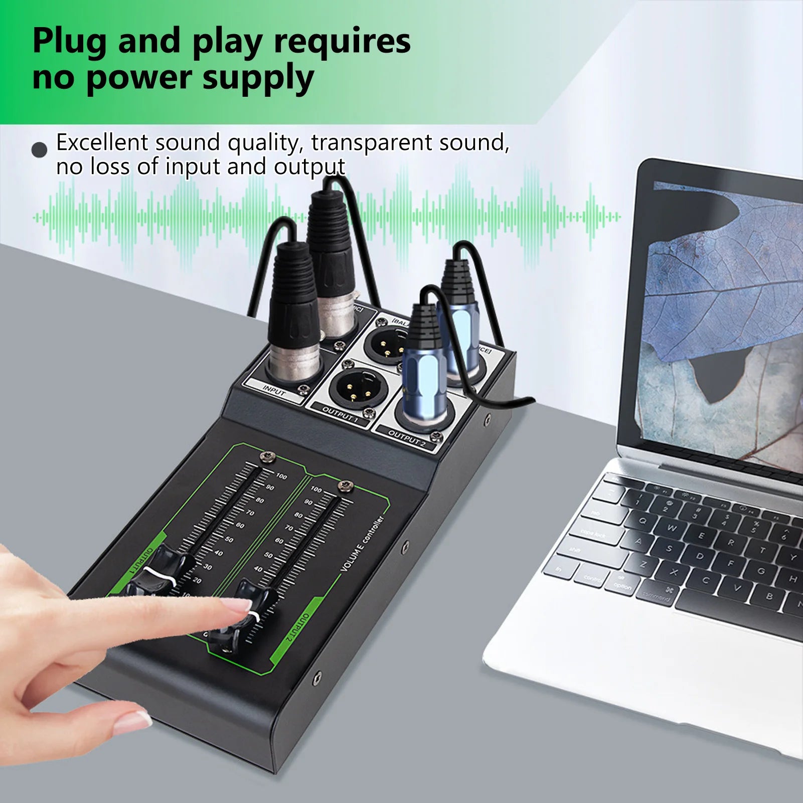 Passive Volume Control Metal Precise Sound Adjuster Plug And Play