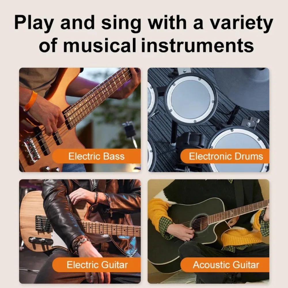 Acoustic Guitar Amplifier,Bluetooth Speaker Rechargeable Amp