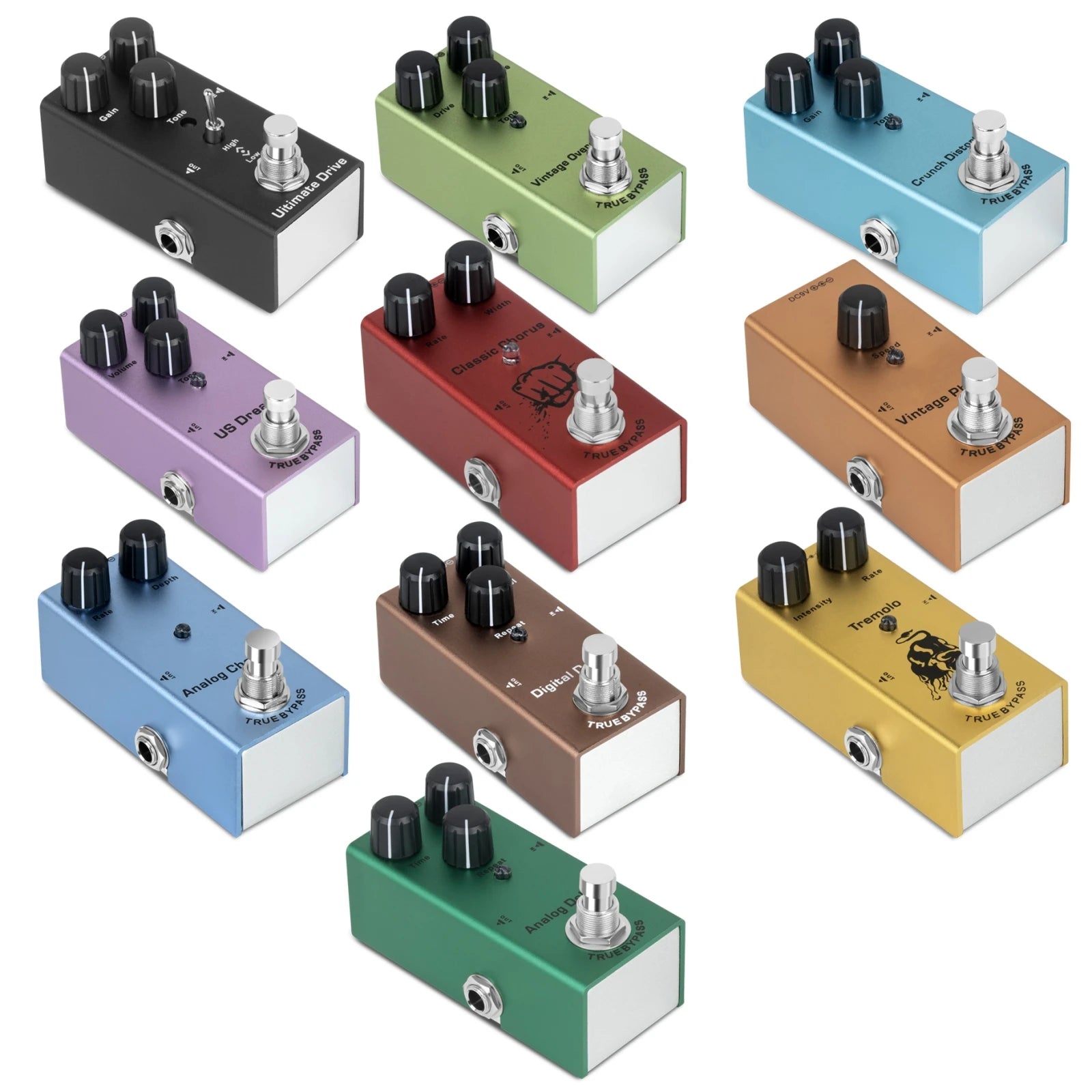 Electric Guitar Effect Pedal Overdrive / Distortion Crunch Us Dream