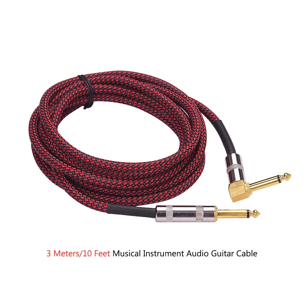3 Meters/ 10 Feet Musical Instrument Audio Guitar Cable Cord 1/4 Inch