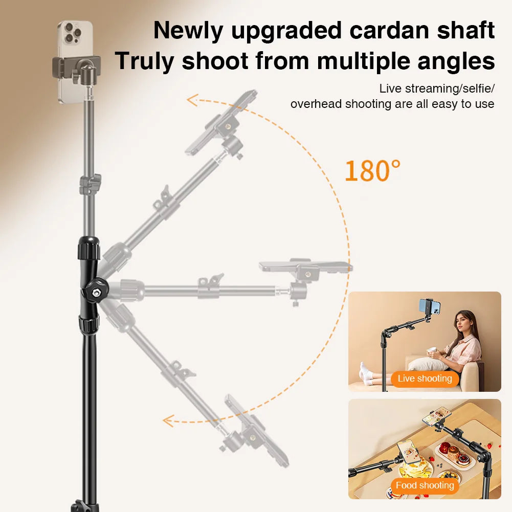 Phone Tripod Adjustable Cell Phone Tripod Stand for Filming Video Recording Live Stream