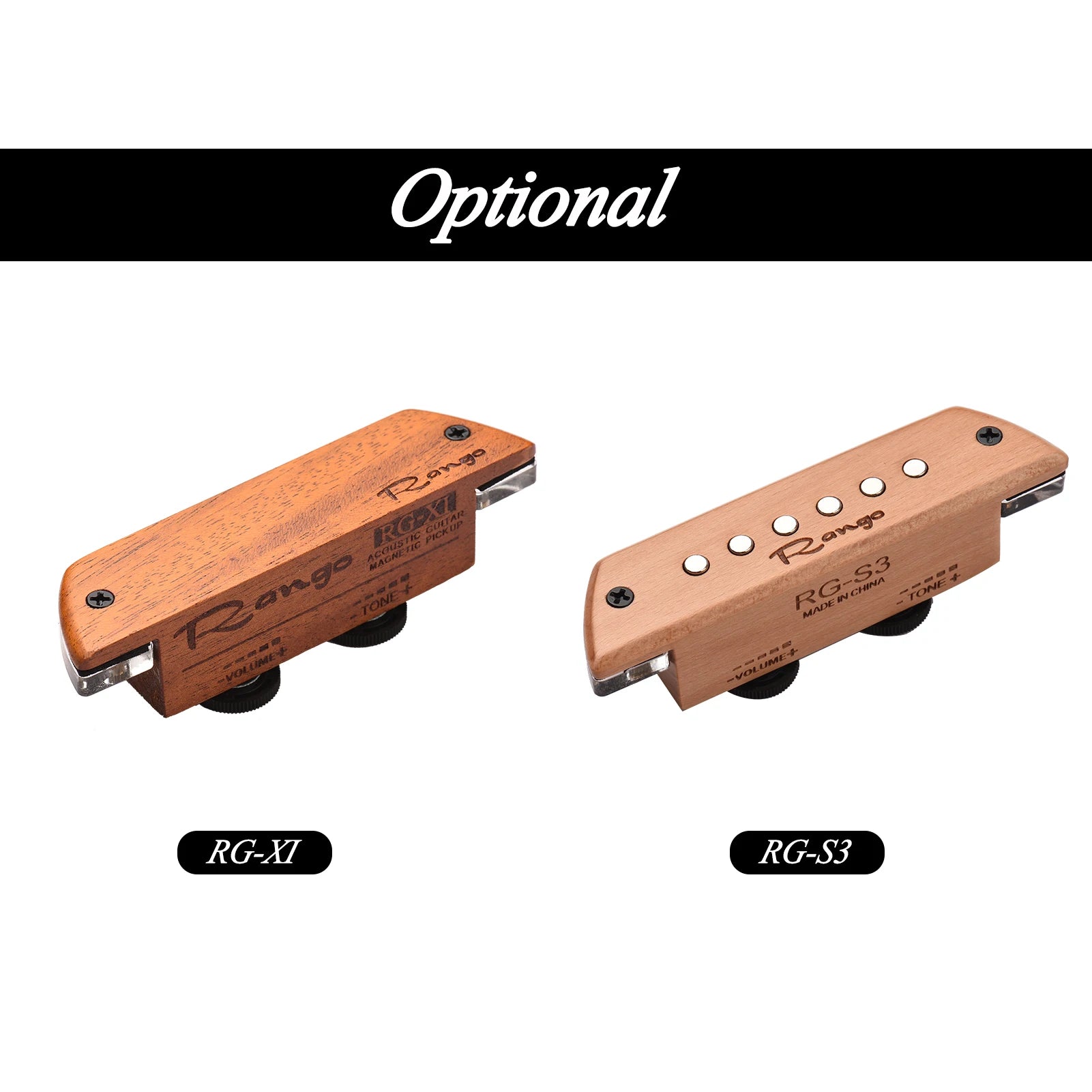 Rango Rg-S3 Acoustic Guitar Magnetic Pickup Beech Wood Passive