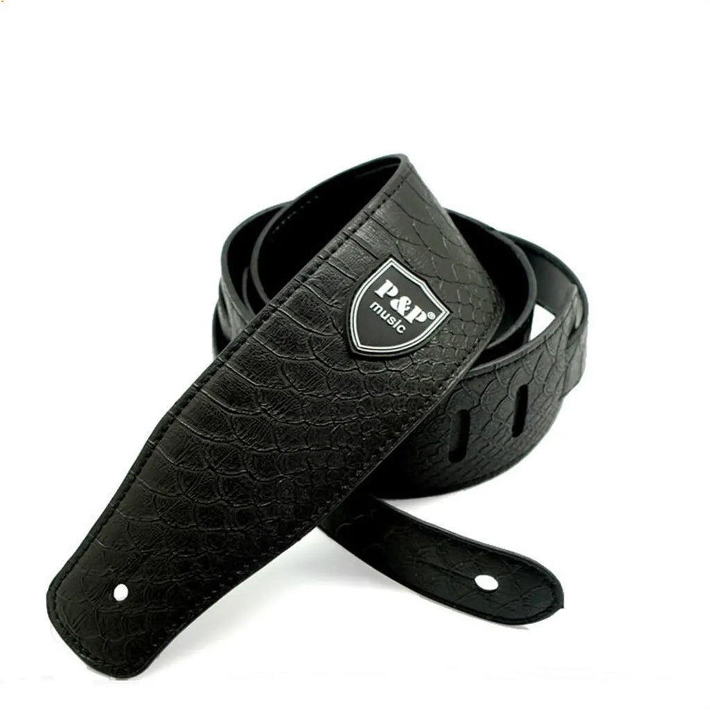 Guitar Strap Vintage 2.5 Inch Adjustable Soft Embroidered Belt