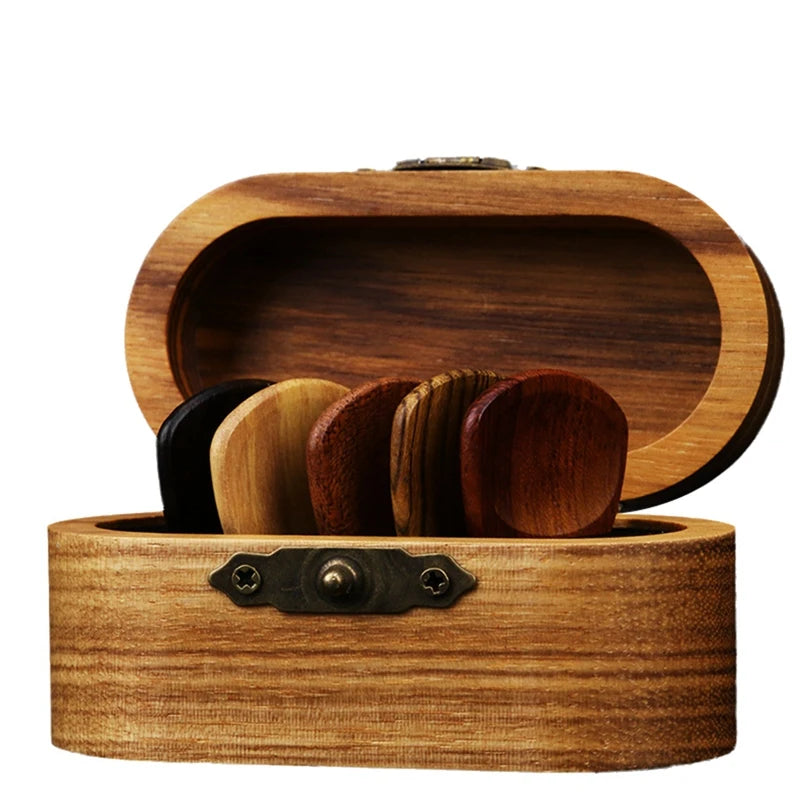 Fufu Grooved Guitar Picks, Wooden