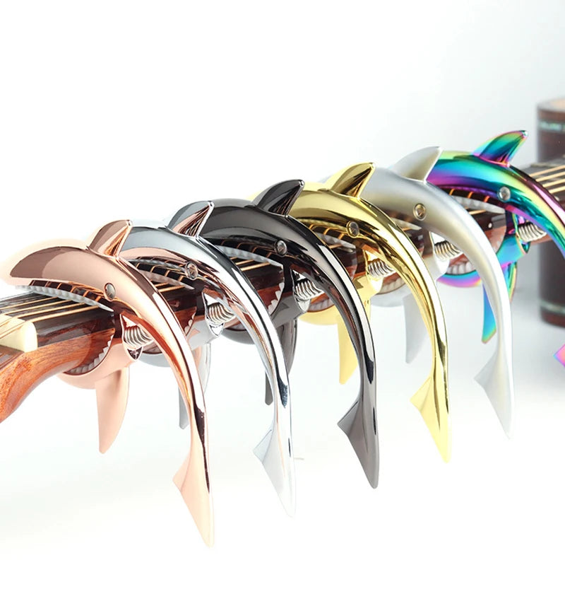 Metal Shark Capo Acoustic Guitar Electric Tone Variation Clip Bass