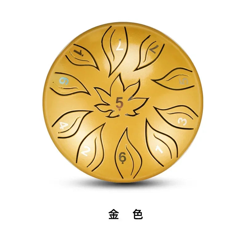 Tongue Drum 6 Inch 11 Notes Ethereal Drums Children Steel Hand Yoga