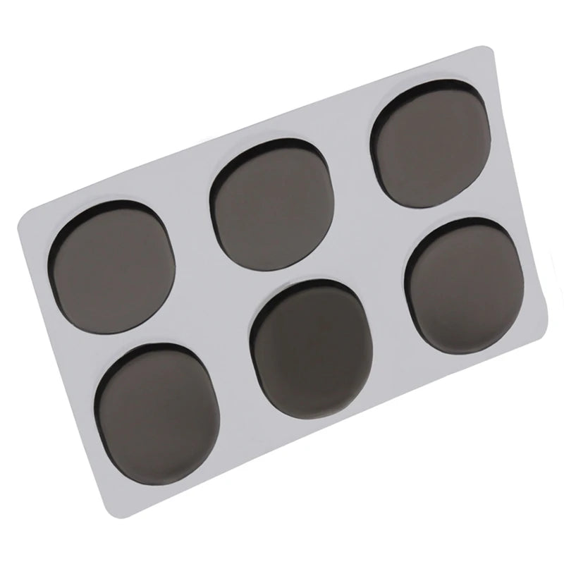 6Pcs/Sheet Pieces Drum Damper Gel Pads Silicone Drums Silencer