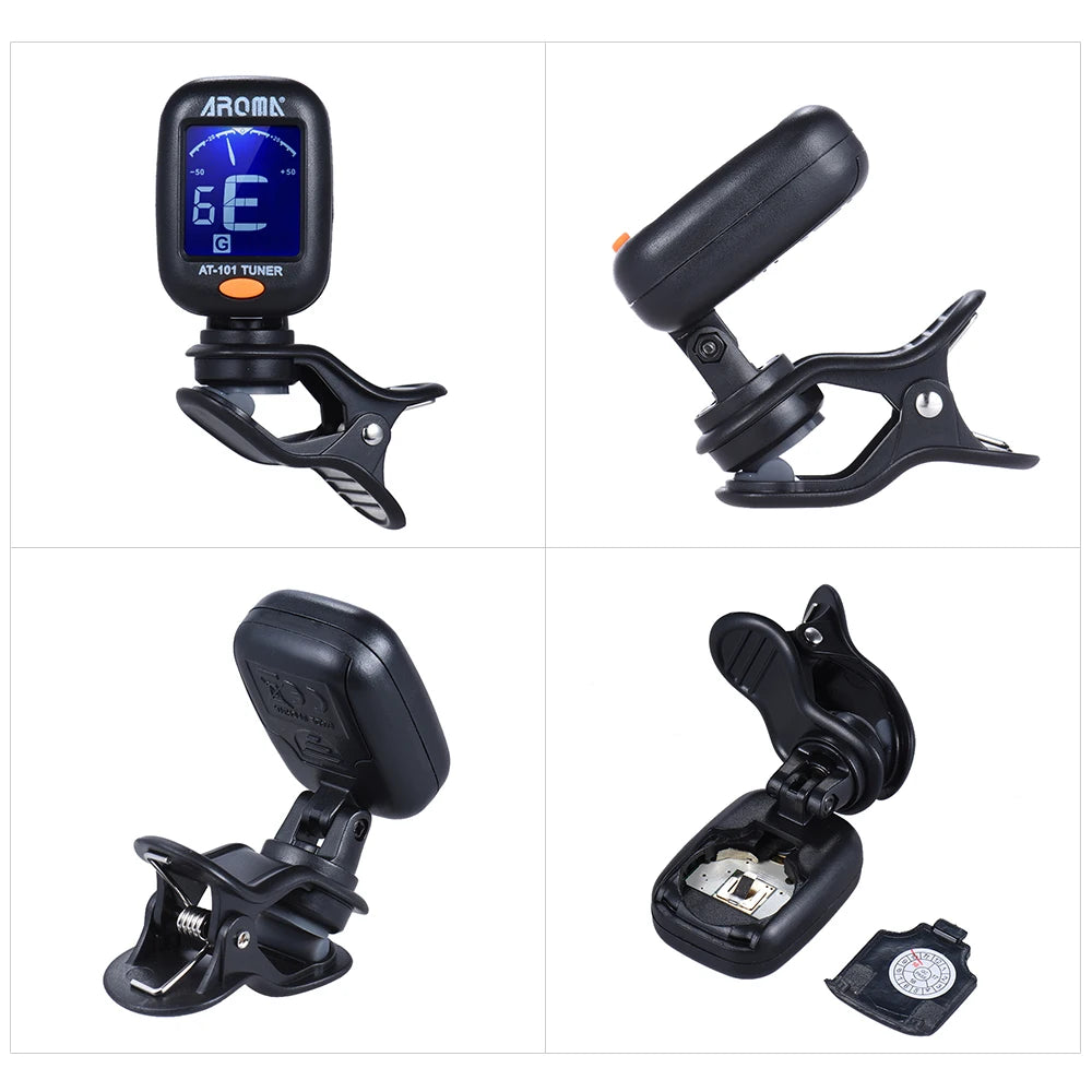 Tuner At-101 Mini Clip-On Electronic Super Sensitive 12 Equal