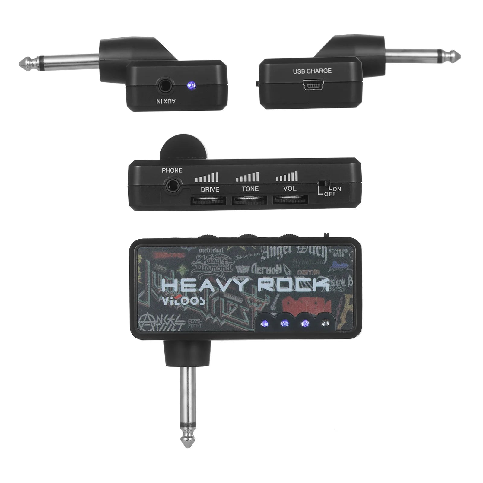 Guitar Amplifier Electric Mini Headphone Amp Light-Weight Design