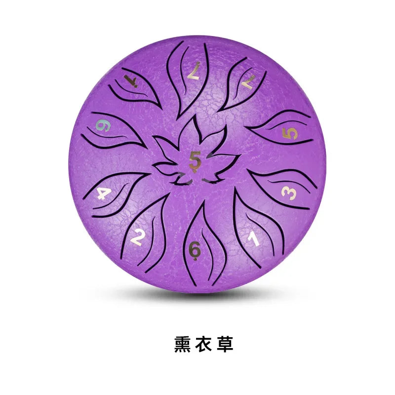 Tongue Drum 6 Inch 11 Notes Ethereal Drums Children Steel Hand Yoga