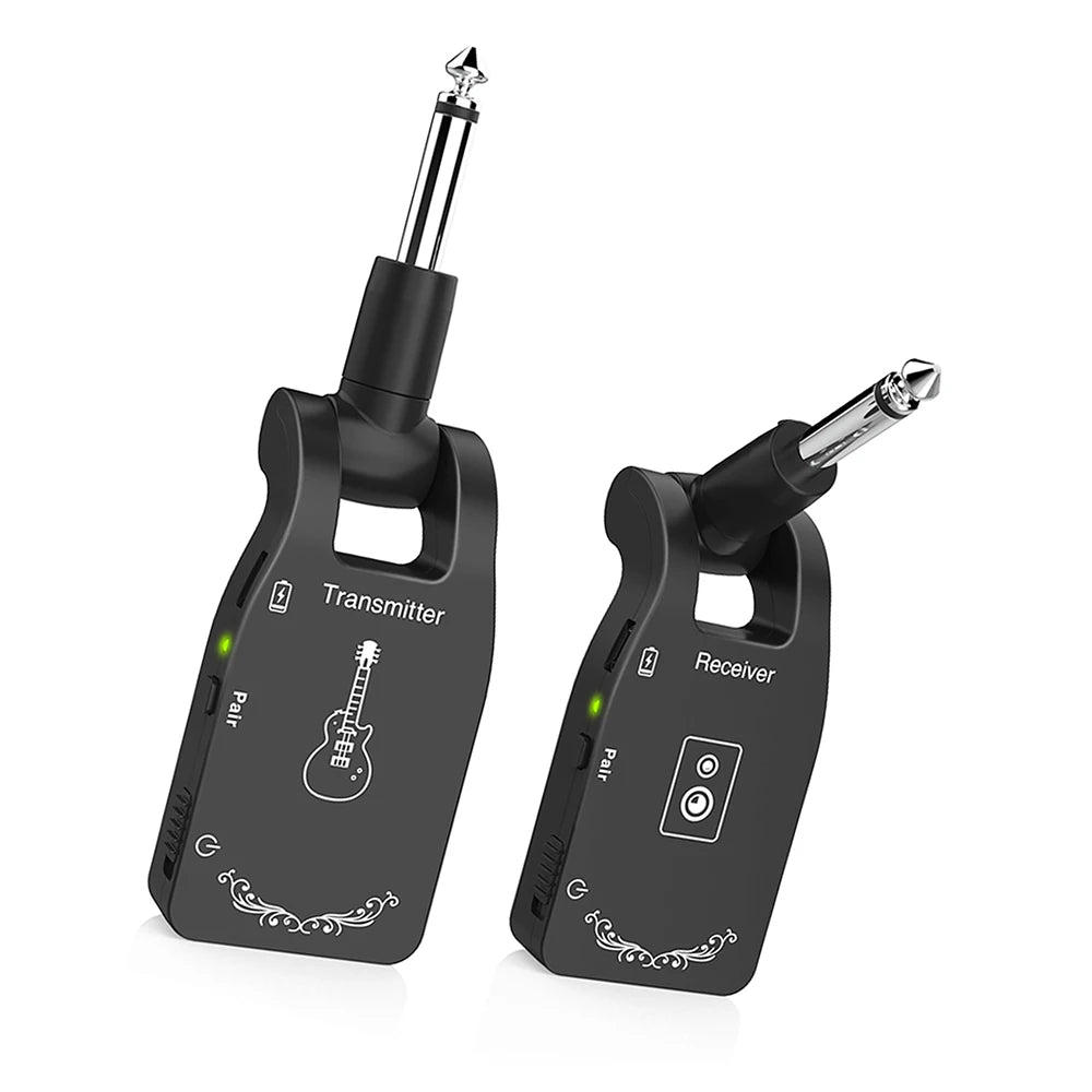 Ammoon 2.4G Wireless Guitar Transmitter Receiver System Rechargeable