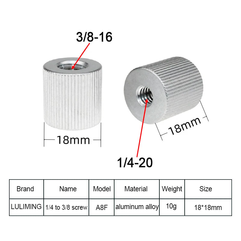 1/4 to 3/8 Camera Conversion Screw