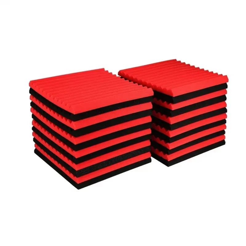 50Pcs 30X30X2.5Cm Studio Acoustic Foam Soundproofing Panel Wedge