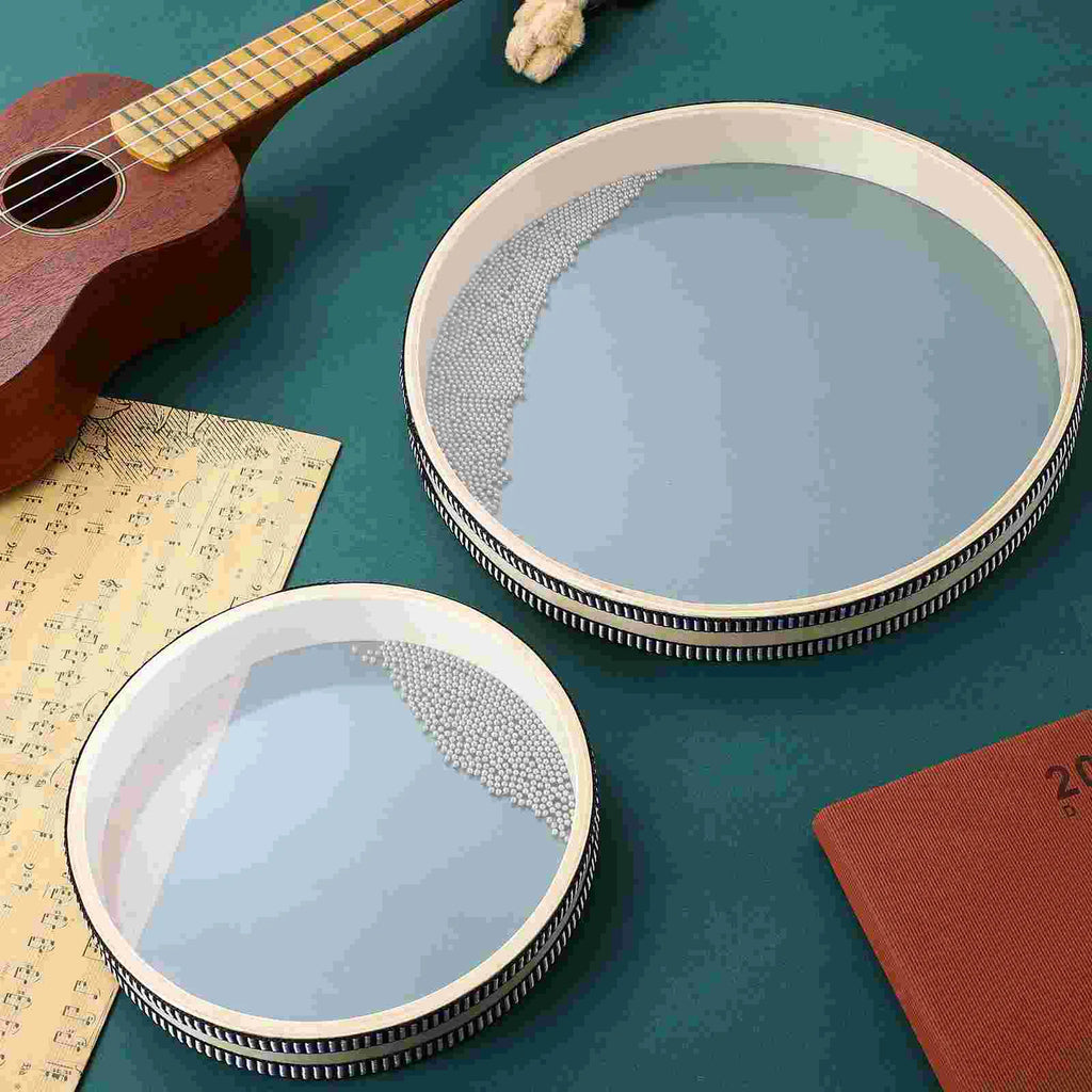 2Pcs Ocean Drums Wave Percussion Musical Instruments Transparent Mini