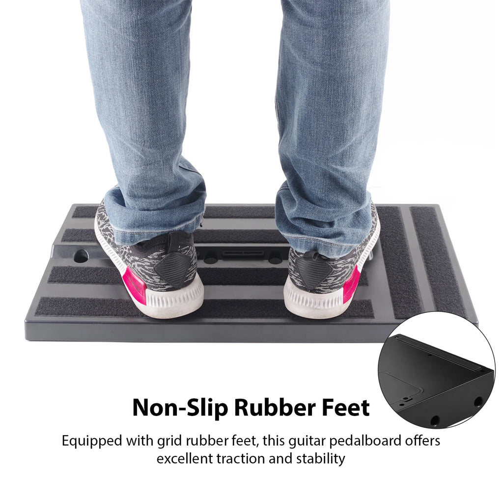 Rockhouse Guitar Pedal Board Dual-Sided Step Design