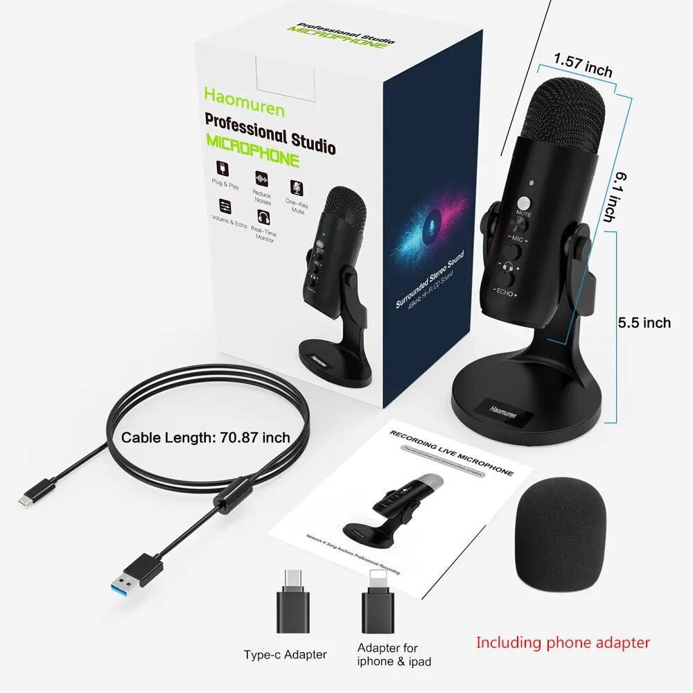 Haomuren USB Microphone
