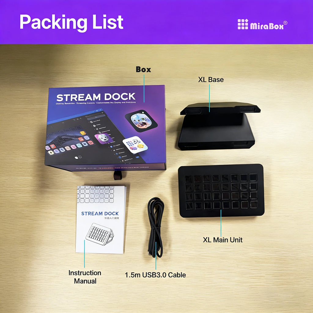 Mirabox Xl Stream Deck Visual Console Macro Keyboard 32Lcd Keys