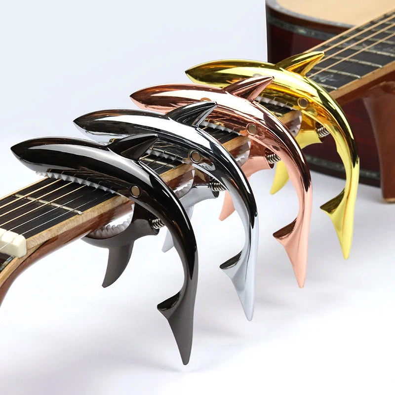 Metal Shark Capo Acoustic Guitar Electric Tone Variation Clip Bass