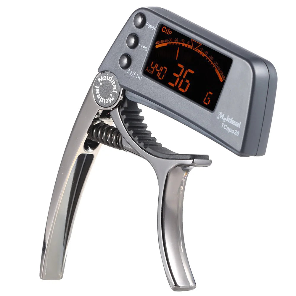 Tcapo20 Multifunctional Aluminum Alloy 2-In-1 Guitar Capo Tuner