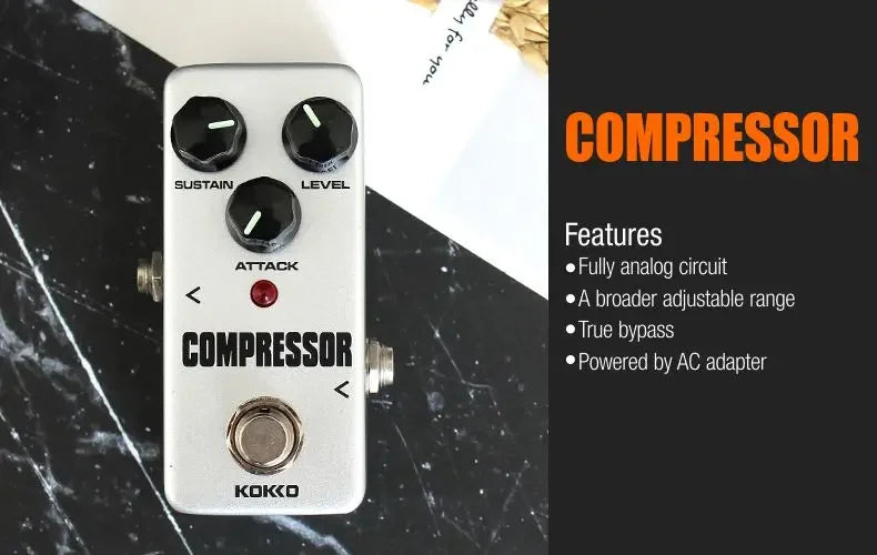 Kokko Compressor Electric Guitar Effect Pedal Fcp-2 Mini Analog