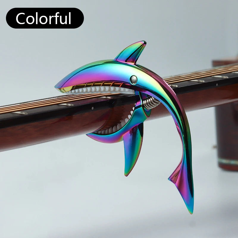 Metal Shark Capo Acoustic Guitar Electric Tone Variation Clip Bass