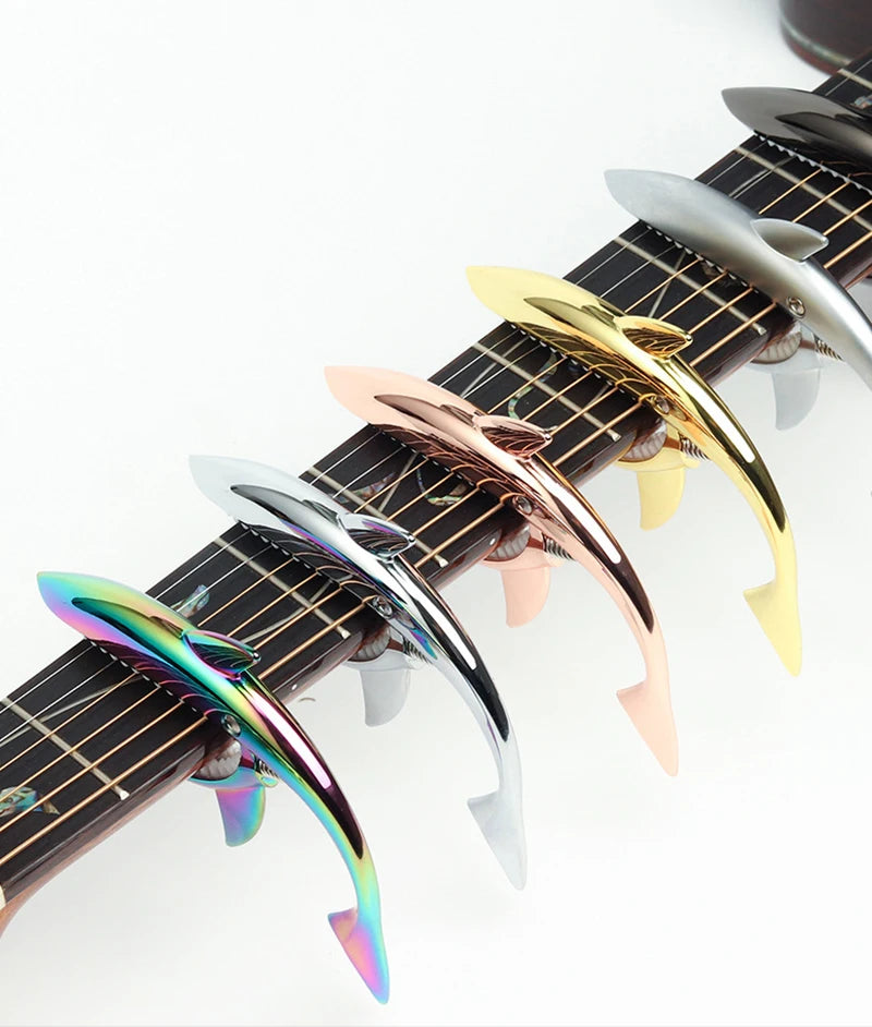 Metal Shark Capo Acoustic Guitar Electric Tone Variation Clip Bass