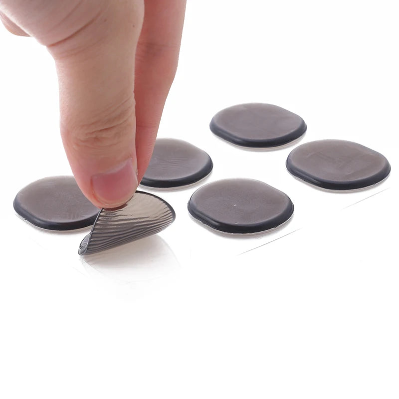 6Pcs/Sheet Pieces Drum Damper Gel Pads Silicone Drums Silencer
