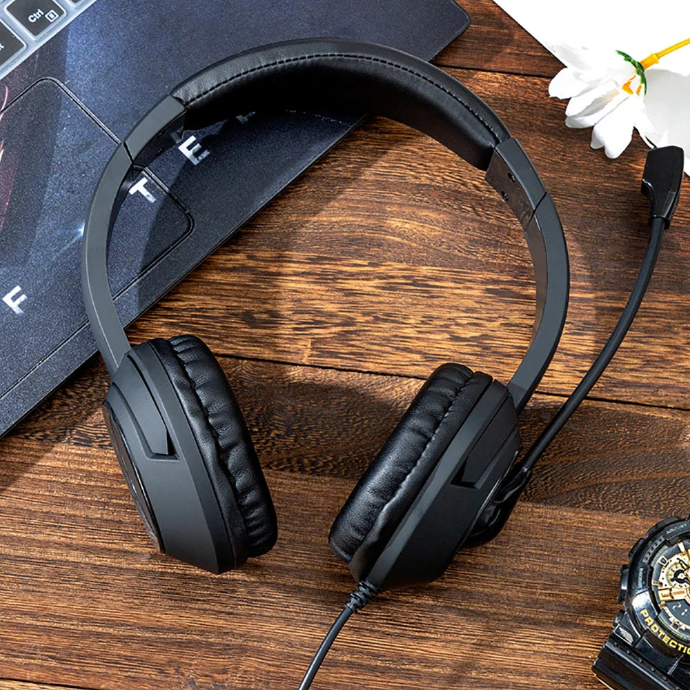 3.5Mm Usb Headset Call Center Headphones